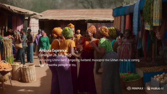 African Market Women Discuss Upcoming Ambusa Experience – AI Generated Video | Hailuo AI