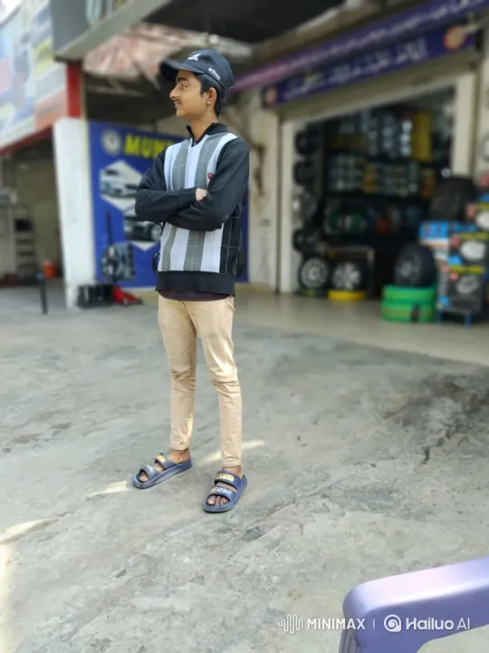 Young Man Enters Luxury SUV in Front of Auto Shop – AI Generated Video | Hailuo AI