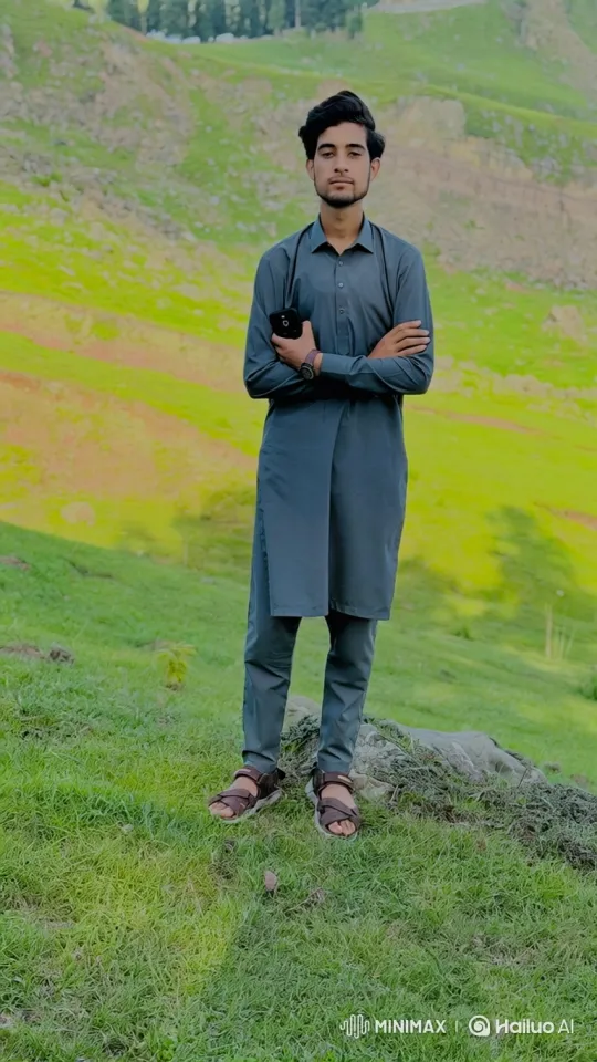 Young Couple Shares Serene Moment on Golden-Hour Hill – AI Generated Video | Hailuo AI