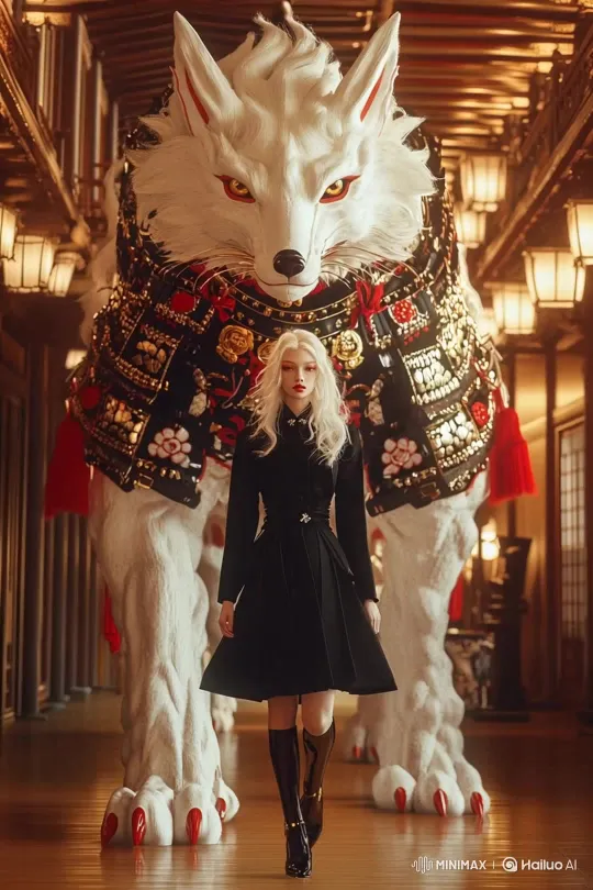 Blonde Models Showcase Japanese Latex Dresses at Fashion Show – AI Generated Video | Hailuo AI