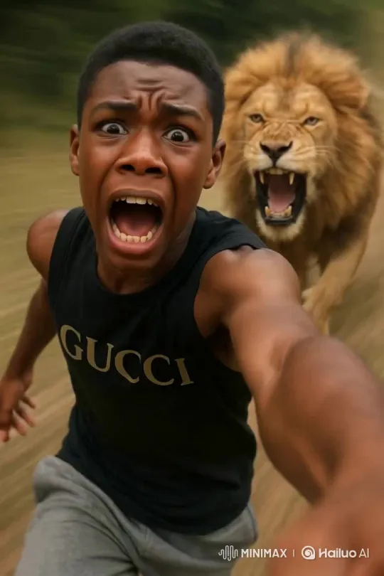 Adventurous Encounter with a Lion – AI Generated Video | Hailuo AI