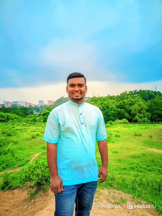 Young Man Watches Helicopter Hover Over Hilltop Landscape – AI Generated Video | Hailuo AI