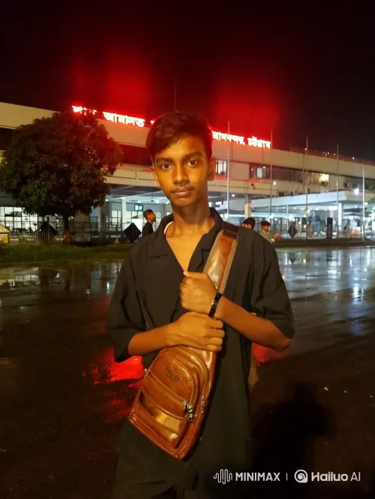Young Man Enters Car Beside Neon-Lit Building – AI Generated Video | Hailuo AI