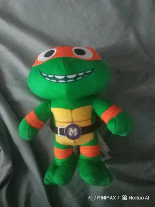 Michelangelo Plush Toy Bobs in Bubbly Bathtub – AI Generated Video | Hailuo AI