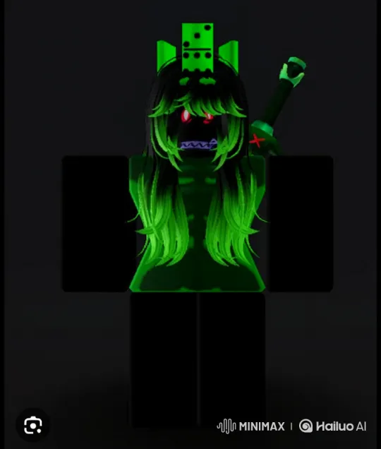 Roblox Avatar Transformation: Dissolving Hair and Glowing Features – AI Generated Video | Hailuo AI