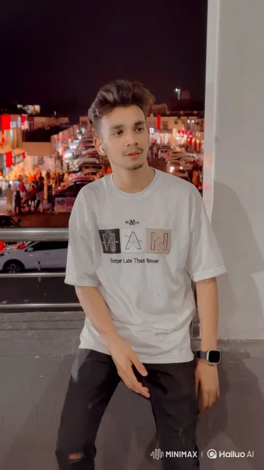 Young Couple Sharing a Moment on an Urban Nightwalk – AI Generated Video | Hailuo AI