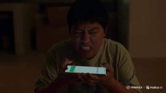 Person Frustratedly Screams at Frozen Xiaomi Phone – AI Generated Video | Hailuo AI