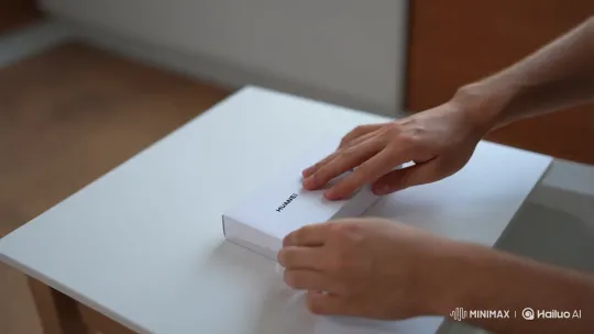 Unboxing a New Huawei Smartphone – AI Generated Video | Hailuo AI