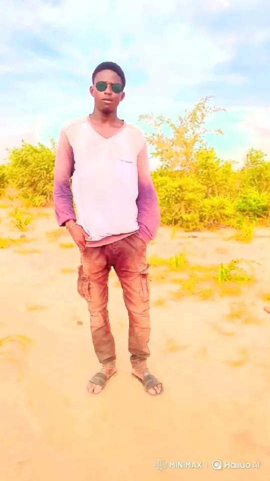 Young Man Enters Off-Road Vehicle in Sandy Landscape – AI Generated Video | Hailuo AI