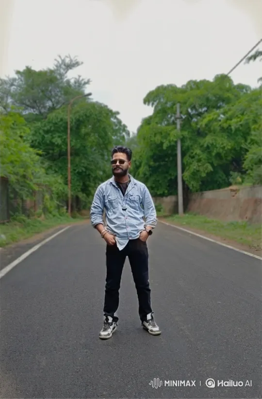 Stylish Man Enters Luxury Car on Empty Road – AI Generated Video | Hailuo AI
