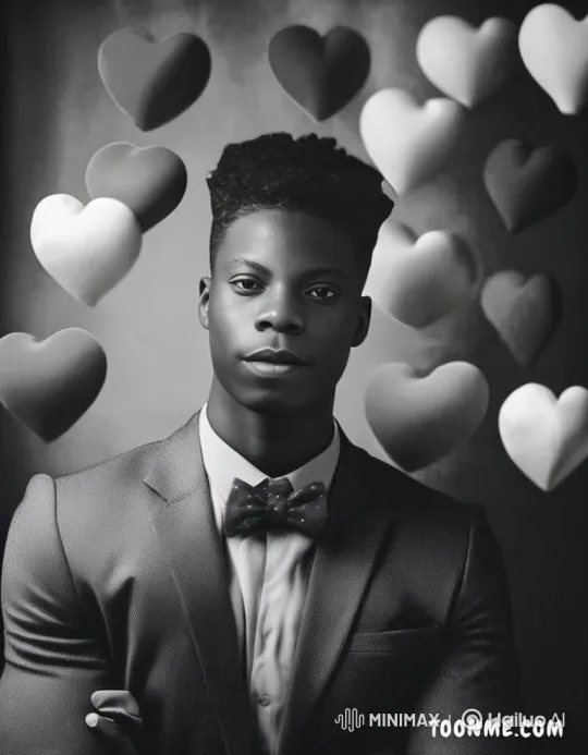 Dapper Man with Floating Hearts: Dynamic Camera Moves – AI Generated Video | Hailuo AI