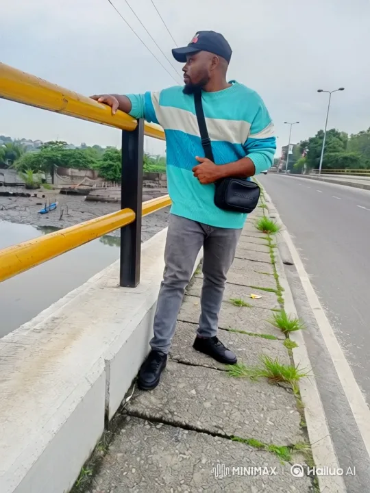 Man Enters Yellow Lamborghini on Bridge – AI Generated Video | Hailuo AI