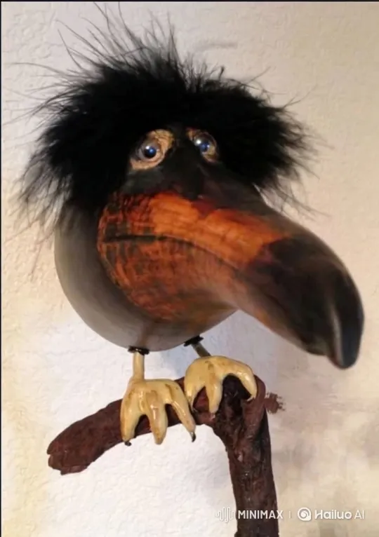 Bird-like Creature Bombards Folk-art House – AI Generated Video | Hailuo AI