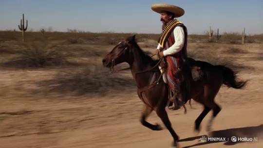 Pancho Villa's High-Speed Escape Across the Desert – AI Generated Video | Hailuo AI