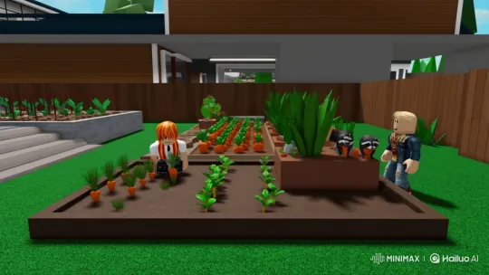 Bacon Hair Roblox Avatar's Garden Theft by Rich Neighbor's Raccoons – AI Generated Video | Hailuo AI