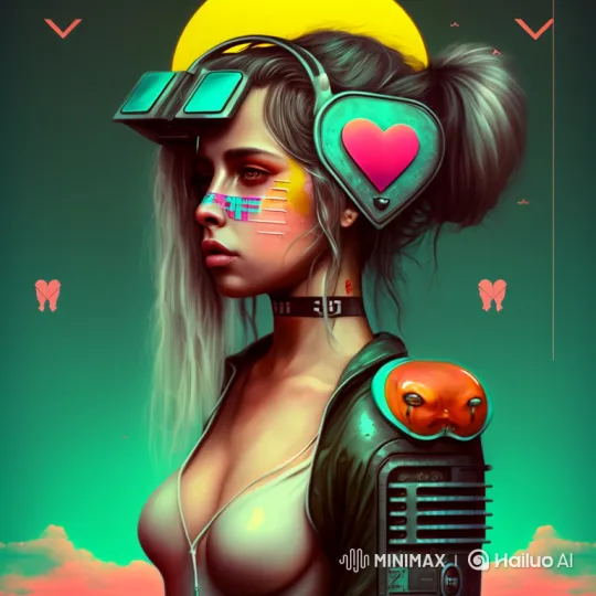 Cyberpunk Woman with Futuristic Style in Static Scene – AI Generated Video | Hailuo AI