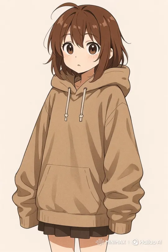 Young Anime Girl Becomes Shy and Blushes – AI Generated Video | Hailuo AI