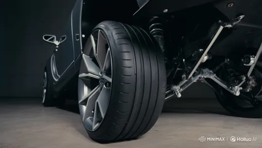 Luxury Car's Air Suspension Lowering Smoothly – AI Generated Video | Hailuo AI