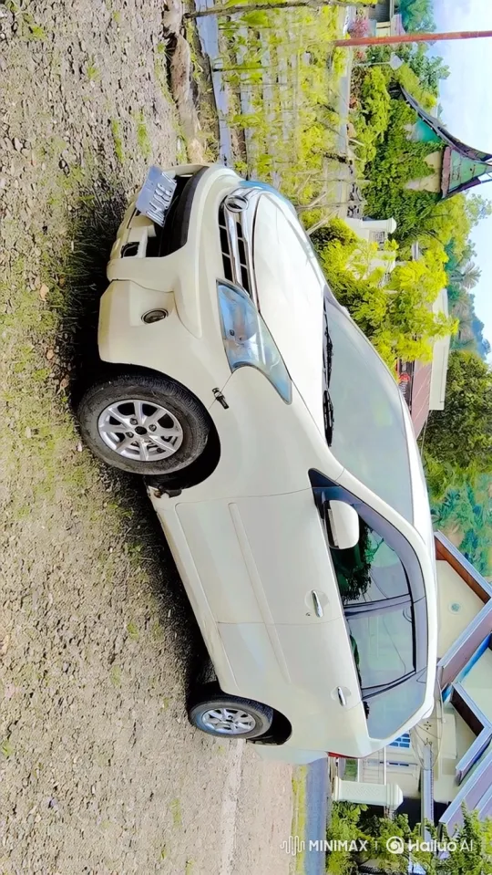 White Vehicle Drives Down Gravel Path with Tracking Camera – AI Generated Video | Hailuo AI