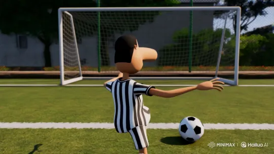 3D Doll Celebrates Botafogo Goal with Dance – AI Generated Video | Hailuo AI
