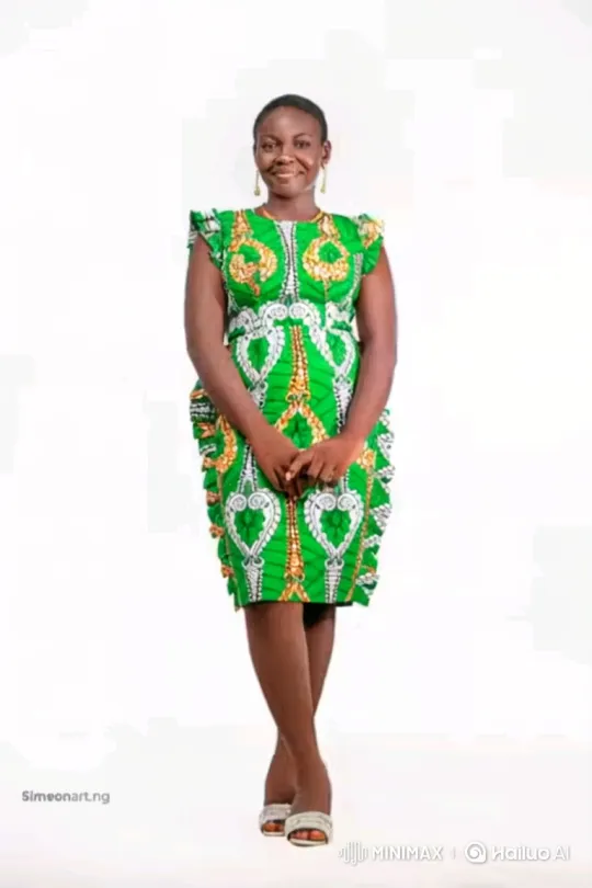 Elegant Woman in Vibrant Dress with Tracking Shot – AI Generated Video | Hailuo AI