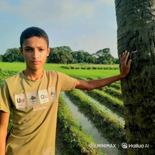 Young Man in Rural Landscape Reflecting on Nature – AI Generated Video | Hailuo AI