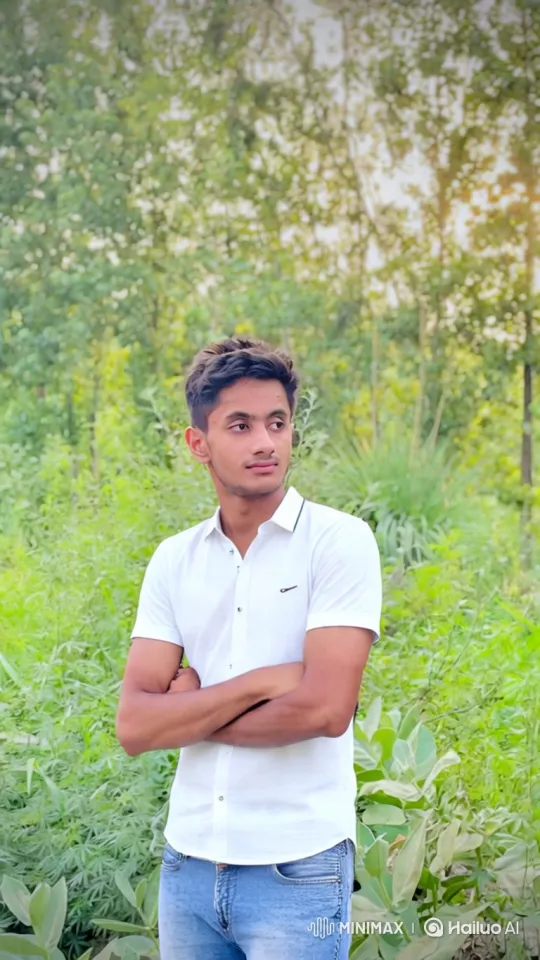 Young Couple Shares Quiet Moment in Golden Hour Park – AI Generated Video | Hailuo AI