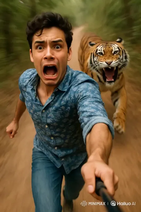 Tiger Warning Me – AI Generated Video | Hailuo AI