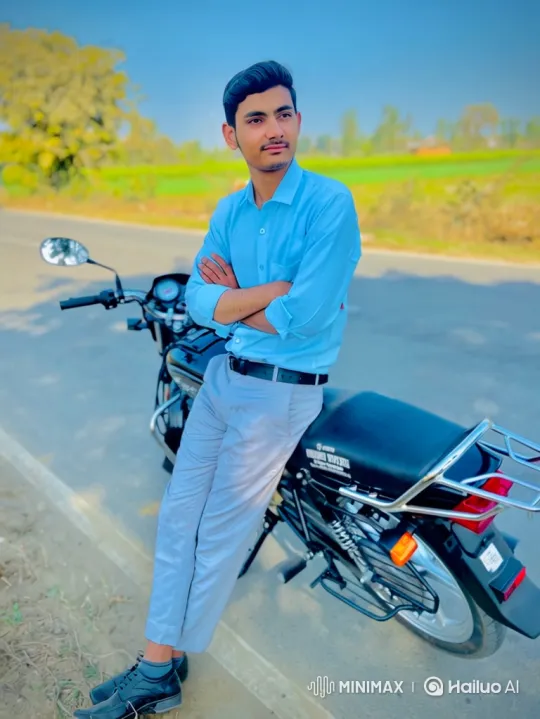 Young Couple Shares Intimate Moment by Motorcycle – AI Generated Video | Hailuo AI