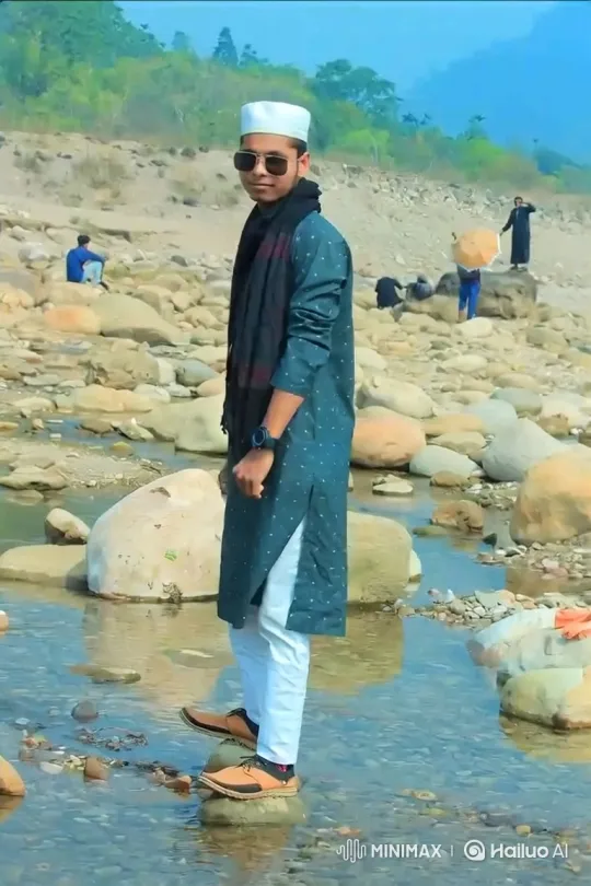 Young Man Cries After Accepting Money in River Scene – AI Generated Video | Hailuo AI