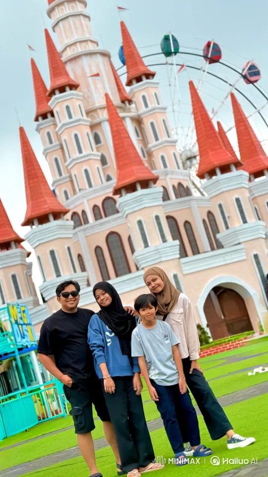 Family at Amusement Park to Earth from Space Journey – AI Generated Video | Hailuo AI