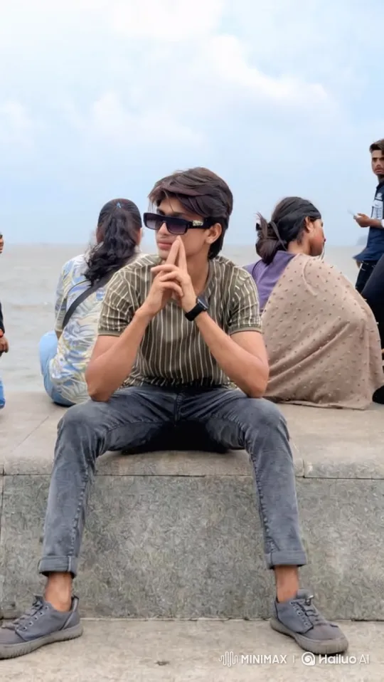 Young Man Transforms into Anime Girlfriend Dancing by the Sea – AI Generated Video | Hailuo AI