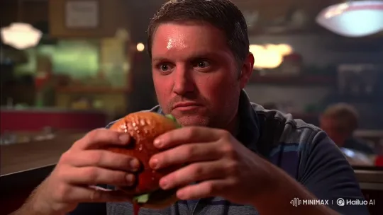Man Struggles with "Doom Burger" Challenge – AI Generated Video | Hailuo AI