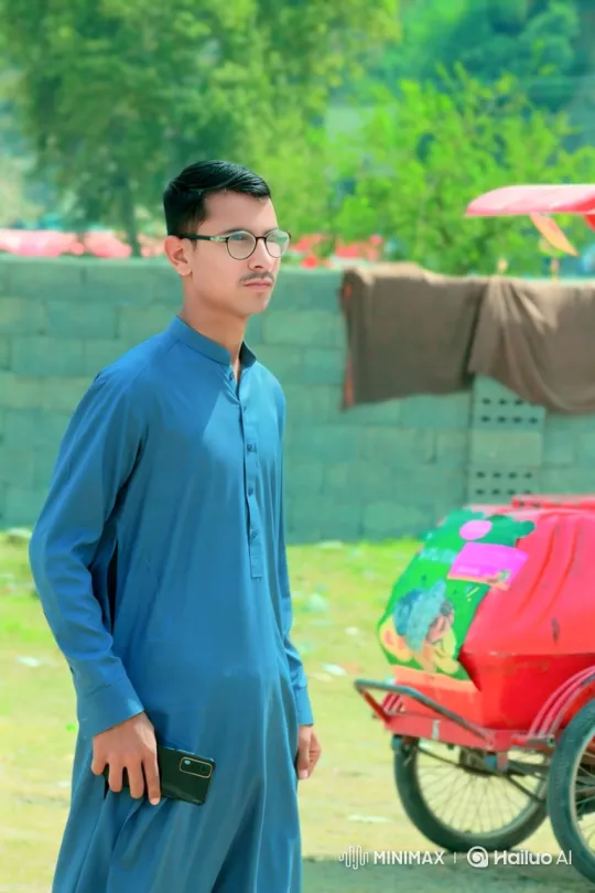 Young Man Reflecting in Outdoor Space – AI Generated Video | Hailuo AI