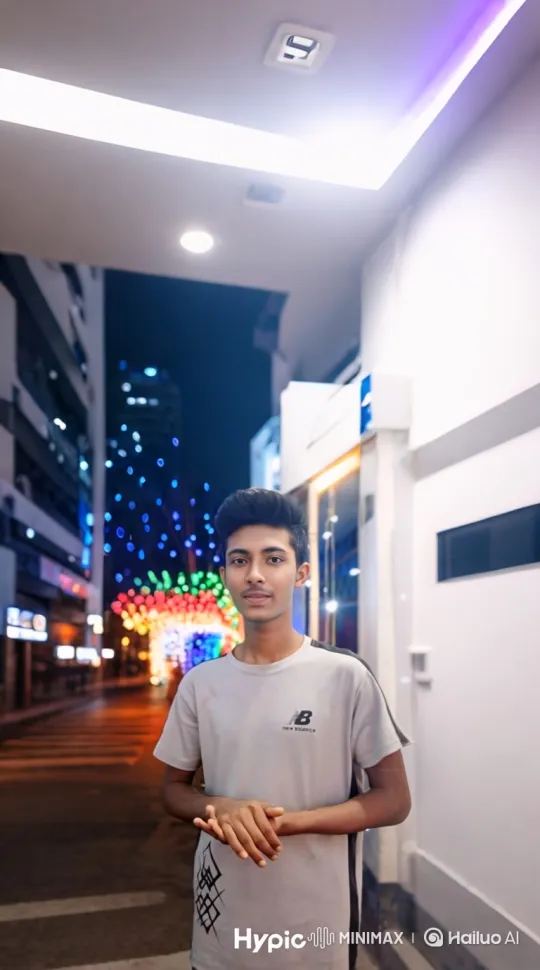 Young Man Prepares for Departure in City Night – AI Generated Video | Hailuo AI
