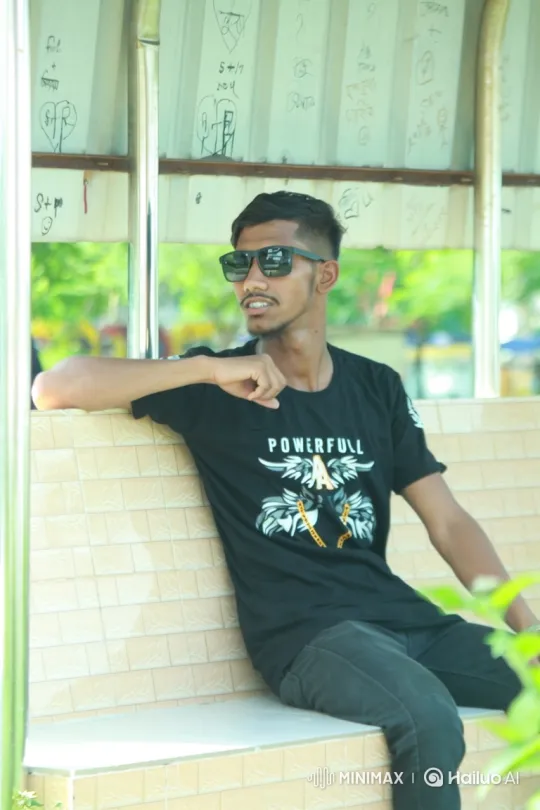 Young Man Prepares for DJ Set at Outdoor Bench – AI Generated Video | Hailuo AI