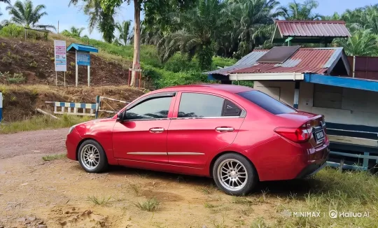 Red Sedan Showcases Custom Air Suspension Lowering – AI Generated Video | Hailuo AI