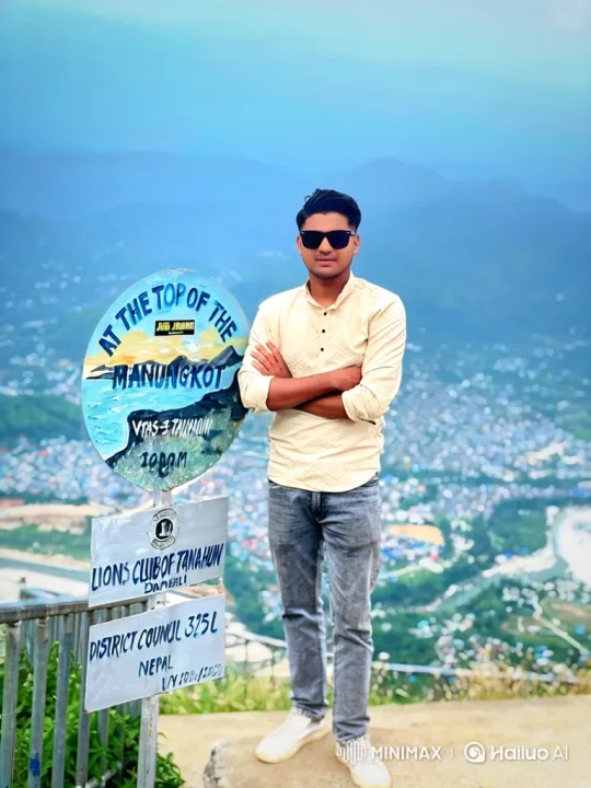 Young Man Leaps Off Mountain Viewpoint Into River – AI Generated Video | Hailuo AI