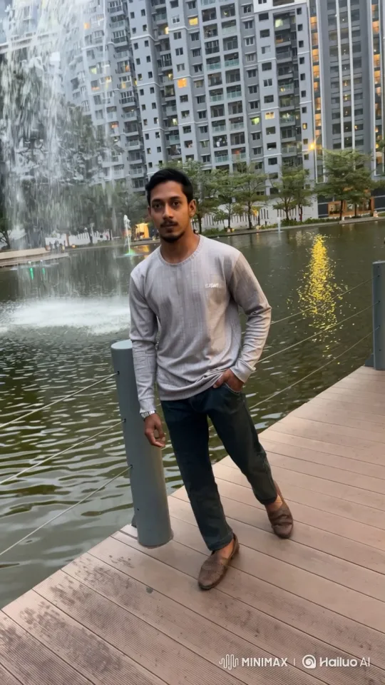 Romantic Couple Enjoying Urban Twilight – AI Generated Video | Hailuo AI
