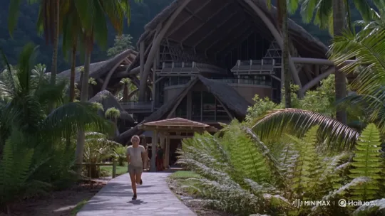 Young Scientist Fleeing to Jurassic Park Visitor Center – AI Generated Video | Hailuo AI