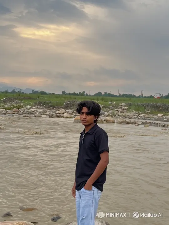 Couple Sharing a Moment by a Murky River at Twilight – AI Generated Video | Hailuo AI