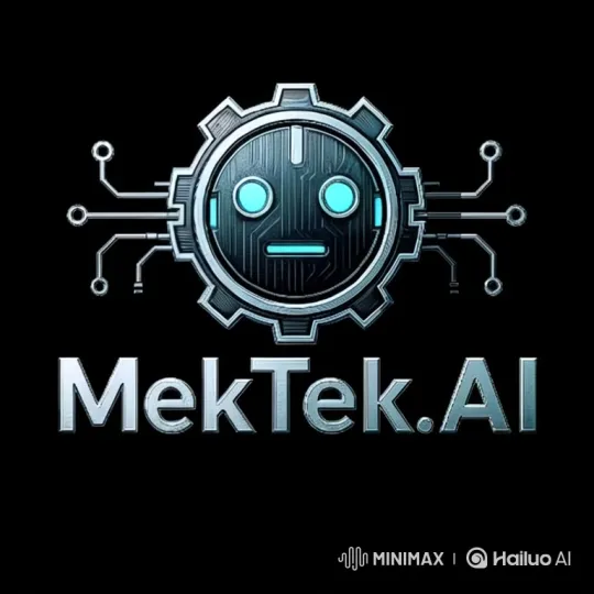 MekTek.AI Logo Animation: Formation and Dissolution – AI Generated Video | Hailuo AI