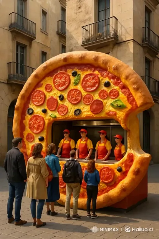 Diverse Meal Selection Featuring Pizza, Applesauce, Rice, and Grilled Chicken – AI Generated Video | Hailuo AI