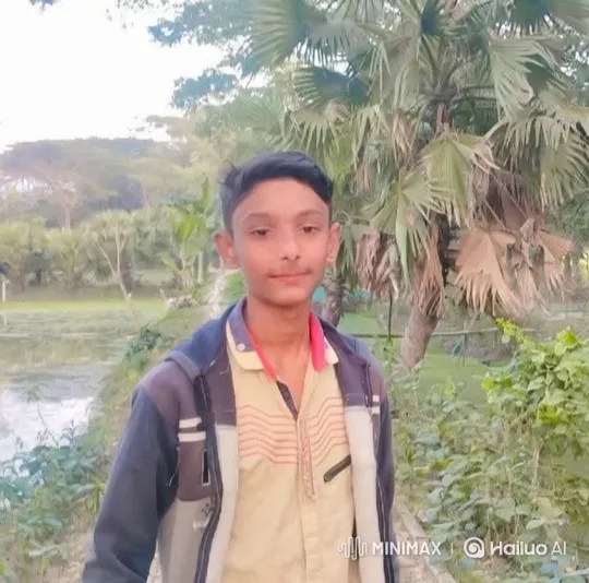 Boy Smiles Gently in a Tranquil Outdoor Setting – AI Generated Video | Hailuo AI