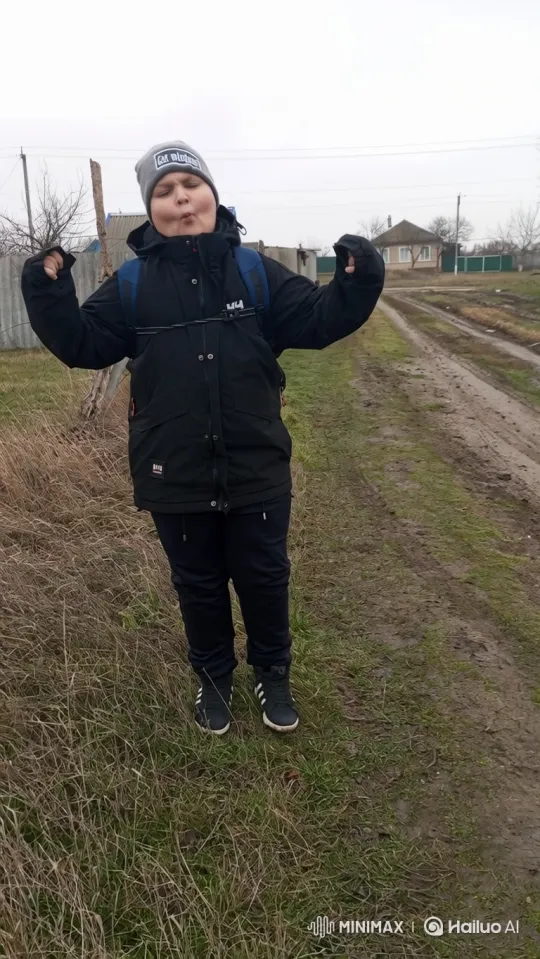 Young Boy's Playful Run Ends in Muddy Fall – AI Generated Video | Hailuo AI