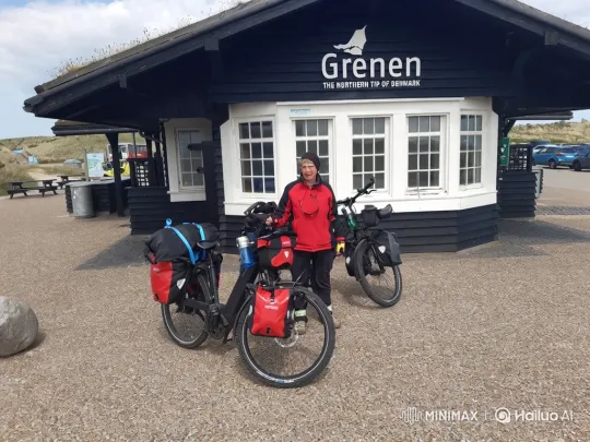 Cyclist Reaches Denmark's Northern Tip – AI Generated Video | Hailuo AI