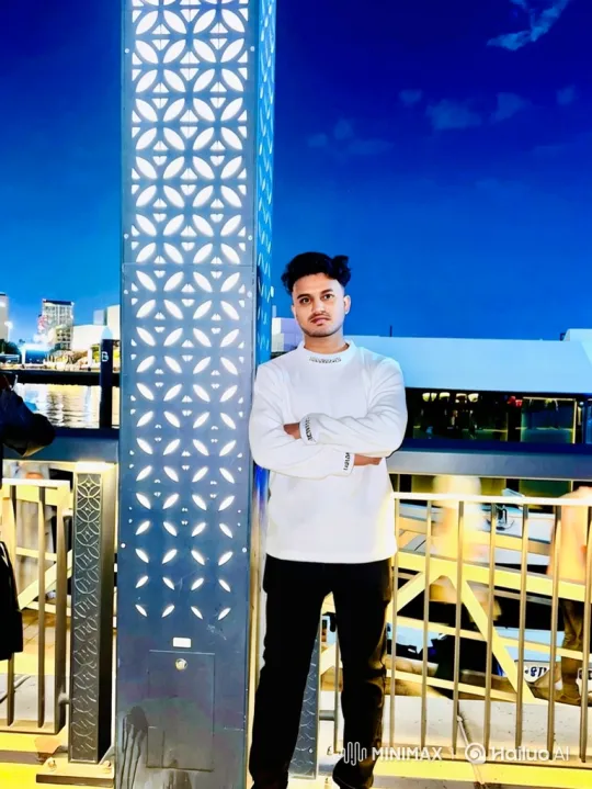 Young Couple's Silent Connection by the Waterfront – AI Generated Video | Hailuo AI