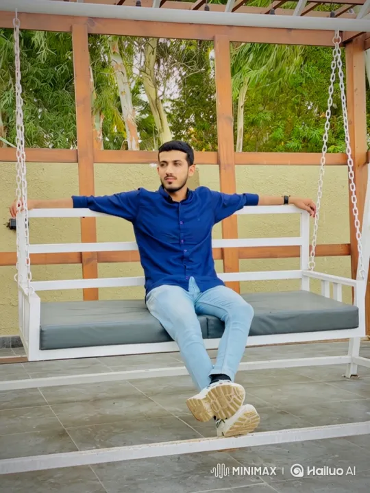 Young Couple Shares Intimate Moment on Patio Swing – AI Generated Video | Hailuo AI