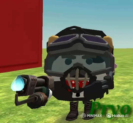Cartoon Characters Pryo and Karen in a Tactical Standoff – AI Generated Video | Hailuo AI
