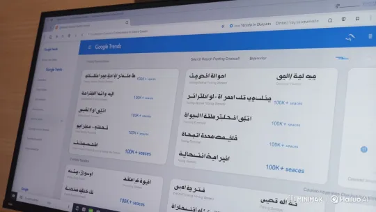 Arabic Google Trends: U.S. Top Searches Displayed – AI Generated Video | Hailuo AI